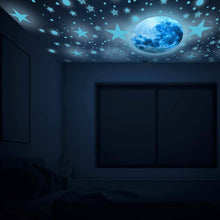 Load image into Gallery viewer, Dark Star Glow and Moon Wall Sticker
