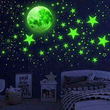 Load image into Gallery viewer, Dark Star Glow and Moon Wall Sticker
