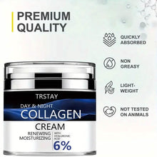 Load image into Gallery viewer, Day and Night Hydrating Collagen Cream with Hyaluronic Acid
