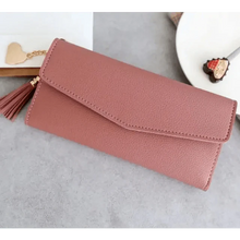 Load image into Gallery viewer, Dazzling Wallets For Phone, Clutch Bag, Purses, Long Wallets For Girl And Ladies Cute Money Coin Pocket And Card Holder Tassel Wallets
