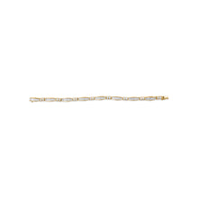 Load image into Gallery viewer, 14K Yellow Gold Princess and Baguette Cut Diamond Beaded Bracelet (3.00 cttw, H-I Color, SI1-SI2 Clarity)
