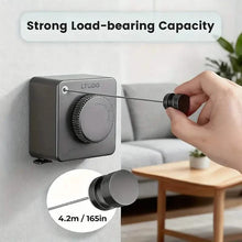 Load image into Gallery viewer, Retractable Clothesline – Heavy-Duty Wall-Mount Laundry Rack
