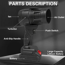 Load image into Gallery viewer, Turbo Jet Handheld Cordless Blower for Leaves, Dust &amp; Car Drying
