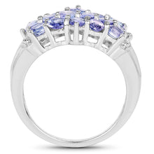 Load image into Gallery viewer, 3.08 Carat Genuine Tanzanite .925 Sterling Silver Ring
