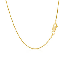Load image into Gallery viewer, 14k Yellow Gold Round Snake Chain 0.9mm
