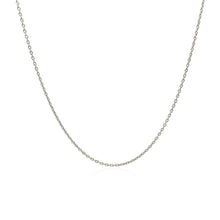 Load image into Gallery viewer, 14k White Gold Oval Cable Link Chain 0.97mm
