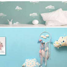 Load image into Gallery viewer, Decoration Home Dream Catchers Hanging Wall Decor Art Pendant Handmade Traditional White Cloud Dream Catcher With Led String Lights Wall Hanging Kids Room Decor Nursery Wall Art Ornament Decor Craft Gift Cute Wind Chimes National Feather Kids Girls

