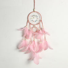 Load image into Gallery viewer, Decoration Home Dream Catchers Hanging Wall Decor Art Pendant Handmade Traditional White Cloud Dream Catcher With Led String Lights Wall Hanging Kids Room Decor Nursery Wall Art Ornament Decor Craft Gift Cute Wind Chimes National Feather Kids Girls
