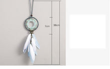 Load image into Gallery viewer, Decoration Home Dream Catchers Hanging Wall Decor Art Pendant Handmade Traditional White Cloud Dream Catcher With Led String Lights Wall Hanging Kids Room Decor Nursery Wall Art Ornament Decor Craft Gift Cute Wind Chimes National Feather Kids Girls
