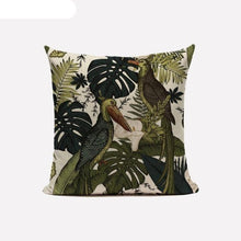 Load image into Gallery viewer, Decorative Linen Cotton Pillow Case Green Throw Pillowcase Outdoor Throw Pillow Cases Decorative Cushion Cover Cotton Linen Farmhouse Home Decor For Couch Sofa Bedroom Farmhouse Style Cushion Cover
