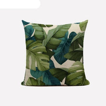 Load image into Gallery viewer, Decorative Linen Cotton Pillow Case Green Throw Pillowcase Outdoor Throw Pillow Cases Decorative Cushion Cover Cotton Linen Farmhouse Home Decor For Couch Sofa Bedroom Farmhouse Style Cushion Cover
