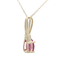 Load image into Gallery viewer, .02ct Ruby Diamond Fashion Pendants 10KT Yellow Gold
