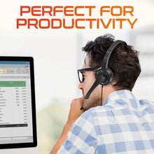 Load image into Gallery viewer, Delton 12YAC USB Computer Noise Isolating Headphones with Microphone

