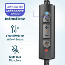 Load image into Gallery viewer, Delton 30Y Professional Wired Mono Computer Headset with Dual Noise Canceling Microphone
