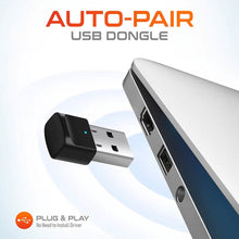 Load image into Gallery viewer, Delton 50X Noise Canceling Bluetooth or Auto Pair USB Dongle Headset with Charging Dock
