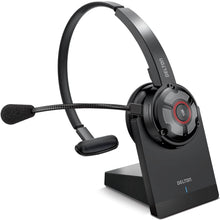 Load image into Gallery viewer, Delton 50X Wireless Bluetooth Computer Headset with Charging Dock Mono On-Ear Headphone
