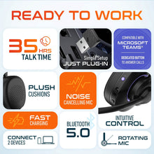 Load image into Gallery viewer, Delton 60X Wireless Headset with Noise Cancelling Microphone and USB Dongle
