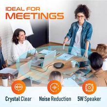 Load image into Gallery viewer, Delton C3900 USB Conference Speaker and Microphone, AI Noise Reduction, 5W Speaker, 16 ft Pickup Distance, 360Â° Voice Pickup Conference Speaker for Office, Home, Online Meetings and More - Black
