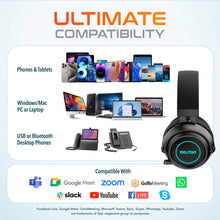 Load image into Gallery viewer, Delton G520 Wireless Bluetooth Headset Gaming and Computer Headphone
