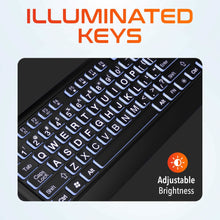 Load image into Gallery viewer, Delton KB20 Large Print USB Wired Lighted 104 Keys Keyboard
