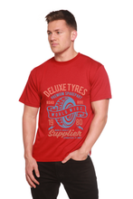 Load image into Gallery viewer, Deluxe Tyres Men's Bamboo Viscose/Organic Cotton Short Sleeve Graphic T-Shirt
