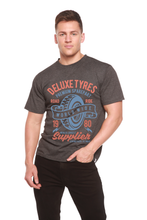 Load image into Gallery viewer, Deluxe Tyres Men's Bamboo Viscose/Organic Cotton Short Sleeve Graphic T-Shirt
