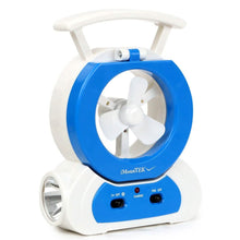Load image into Gallery viewer, Desk Cooling Fan with 180 Degree Adjustable LED Lamp

