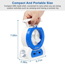 Load image into Gallery viewer, Desk Cooling Fan with 180 Degree Adjustable LED Lamp
