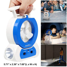 Load image into Gallery viewer, Desk Cooling Fan with 180 Degree Adjustable LED Lamp
