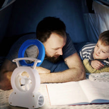 Load image into Gallery viewer, Desk Cooling Fan with 180 Degree Adjustable LED Lamp
