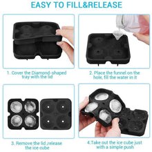 Load image into Gallery viewer, Diamond Flexible Silicone Ice Cube Mold Tray
