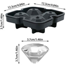 Load image into Gallery viewer, Diamond Flexible Silicone Ice Cube Mold Tray
