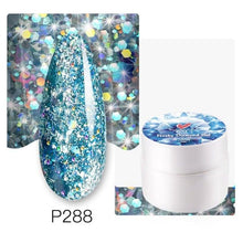 Load image into Gallery viewer, Diamond Gel Nail Polish 5ML Permanent Varnish Painting UV Manicure Reflective Sparkling Luxury Design Nail Gels for Women and Girls
