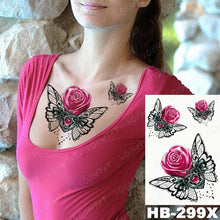 Load image into Gallery viewer, Different Stylish Waterproof Temporary Tattoo Sticker Heart Knife Angel Makeup Tattoos For Women Men
