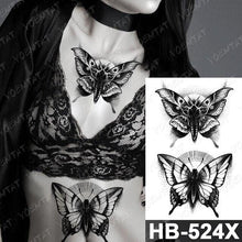 Load image into Gallery viewer, Different Stylish Waterproof Temporary Tattoo Sticker Heart Knife Angel Makeup Tattoos For Women Men
