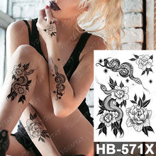 Load image into Gallery viewer, Different Stylish Waterproof Temporary Tattoo Sticker Heart Knife Angel Makeup Tattoos For Women Men
