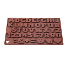 Load image into Gallery viewer, Digit Silicone Chocolate Mold Non-Stick Cake Mould Jelly Candy 3D Molds Kitchen Accessories Reusable Baking Tools Silicone Letter Mold And Number Candy Molds
