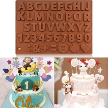 Load image into Gallery viewer, Digit Silicone Chocolate Mold Non-Stick Cake Mould Jelly Candy 3D Molds Kitchen Accessories Reusable Baking Tools Silicone Letter Mold And Number Candy Molds
