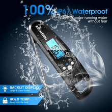 Load image into Gallery viewer, Digital Kitchen Food Thermometer For Meat Water Milk Cooking Oven Cooking Food Min Max Thermometer Magnetic Waterproof with Backlight for Adults Kitchen Grill Steak Out Food Probe BBQ Electronic Oven Thermometer Kitchen Tools
