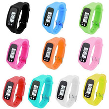 Load image into Gallery viewer, Digital LCD Pedometer Run Step Walking Distance Calorie Counter Sport Watch Fitness Watch Pedometer Watch With Steps Calories Counter Sleep Tracker For Men Women
