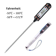 Load image into Gallery viewer, Digital Meat Thermometer Cooking Digital Candy Cooking Thermometer Kitchen Cooking Thermometer Instant Read for BBQ Grill Oil Milk Bath Water Deep Fry Food Kitchen BBQ Probe Water Milk Oil Liquid Oven Digital Temperature Sensor Meter Home
