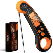 Load image into Gallery viewer, Digital Meat Thermometer Instant Read Food Thermometer for Cooking Digital Kitchen Thermometer Probe with Backlight &amp; Reversible Display Cooking Thermometer for Candy Grill Food Kitchen Digital Meat Thermometer BBQ Waterproof Kitchen Cooking Tools
