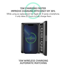 Load image into Gallery viewer, Digital Mirror Clock Wireless Charging Alarm Clock
