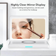 Load image into Gallery viewer, Digital Mirror Clock Wireless Charging Alarm Clock
