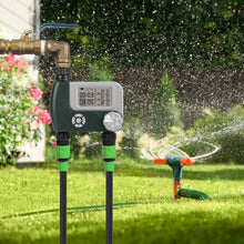 Load image into Gallery viewer, Digital Programmable Sprinkler Timer with 2 Outlet Zones
