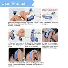 Load image into Gallery viewer, Digital Rechargeable Hearing Aids Acousticon Amplifier Audiphone Behind Ear Sound
