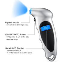 Load image into Gallery viewer, Digital Tire Pressure Gauge 150 PSI 4 Settings
