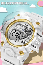 Load image into Gallery viewer, Digital Watches For Women School Girl Student  Transparent Color Water Resistent Silicone Strap Stopwatch Alarm Countdown Dual Time Ultra Super Wide-Angle Display Digital Wrist Watches For Men Women
