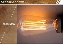 Load image into Gallery viewer, Dimmable Light Bulb Retro Vintage Edison Bulb Incandescent Ampoule Bulbs Vintage Edison Lamp Retro Light Vintage Bulbs Modern Style Square Spiral Filament Incandescent Light
