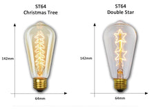 Load image into Gallery viewer, Dimmable Light Bulb Retro Vintage Edison Bulb Incandescent Ampoule Bulbs Vintage Edison Lamp Retro Light Vintage Bulbs Modern Style Square Spiral Filament Incandescent Light
